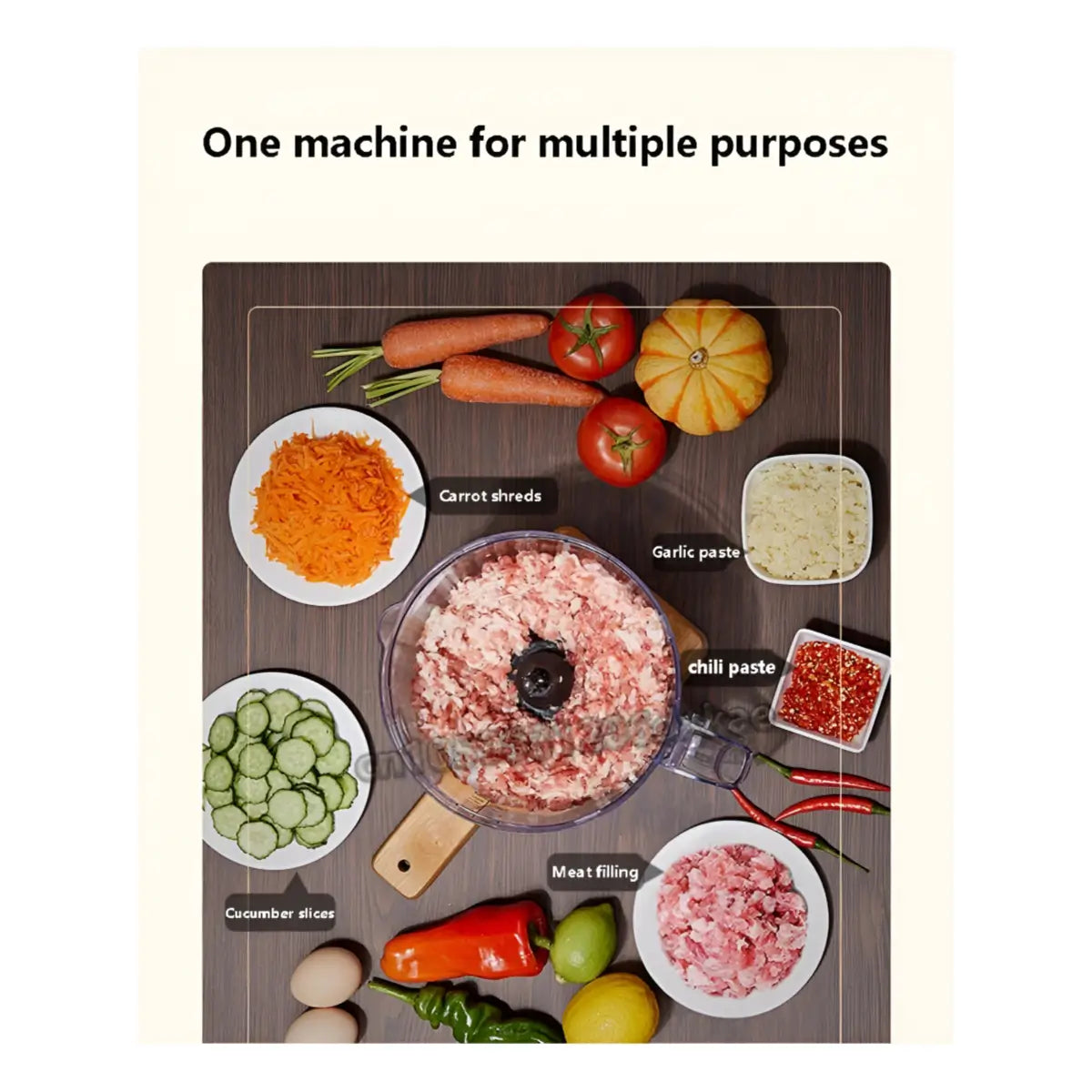 Hoffmans All in 1 Kitchen Machine Food Processor