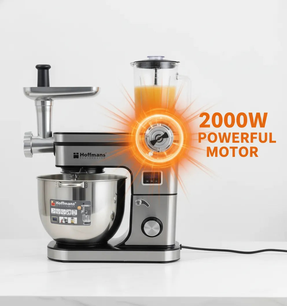 Hoffmans HM-8086 Stand Mixer: The Ultimate 3-in-1 Kitchen Appliance