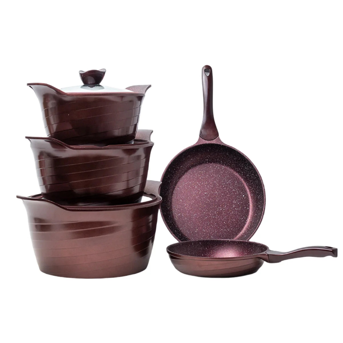 Lefon Die Cast 8-Piece Cookware Set – Elegant, Durable & Non-Stick Cooking Essentials