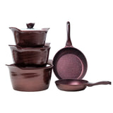 Lefon Die Cast 8-Piece Cookware Set – Elegant, Durable & Non-Stick Cooking Essentials