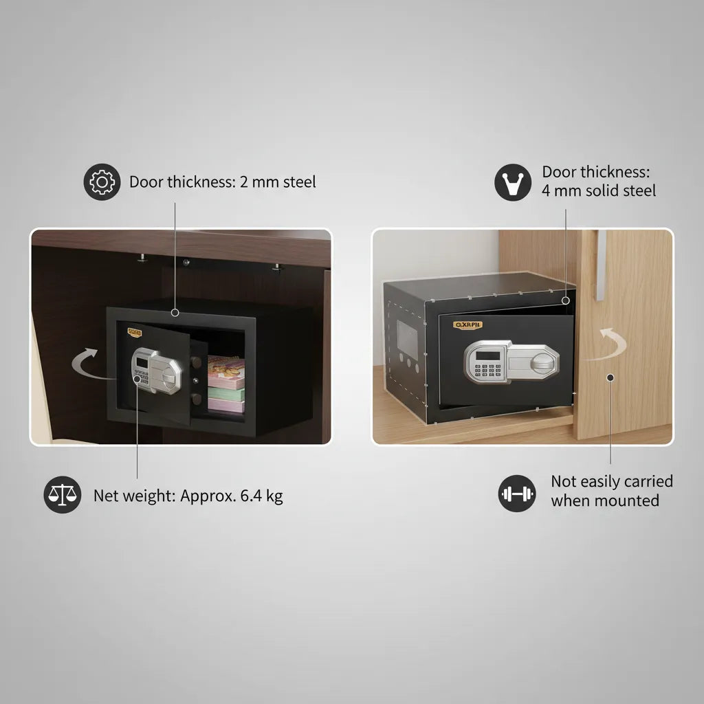 INGCO 11L Digital Steel Safe – Compact, Heavy-Duty Home Security 🔐