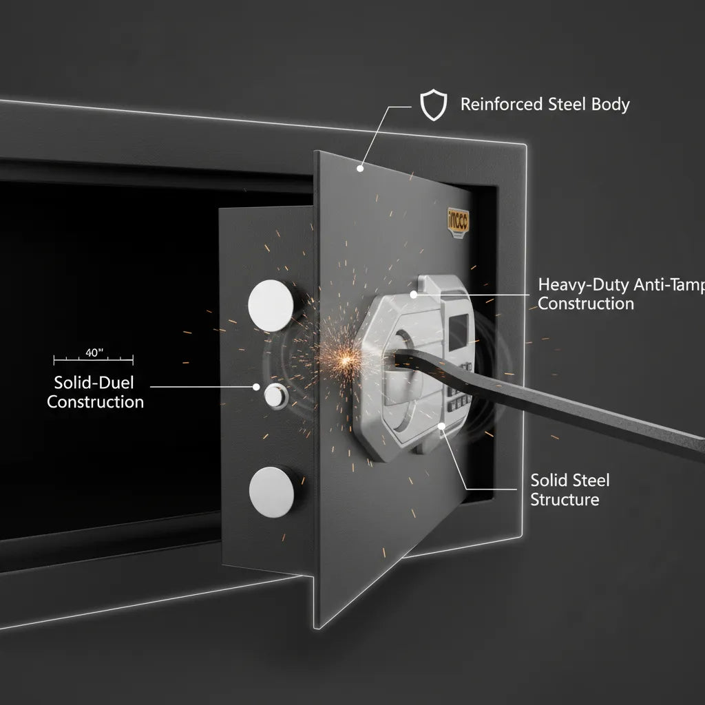 INGCO 11L Digital Steel Safe – Compact, Heavy-Duty Home Security 🔐