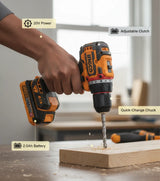 INGCO 166-Piece Ultimate Tool Kit with 20V Cordless Drill – Portable, Professional, and Heavy-Duty