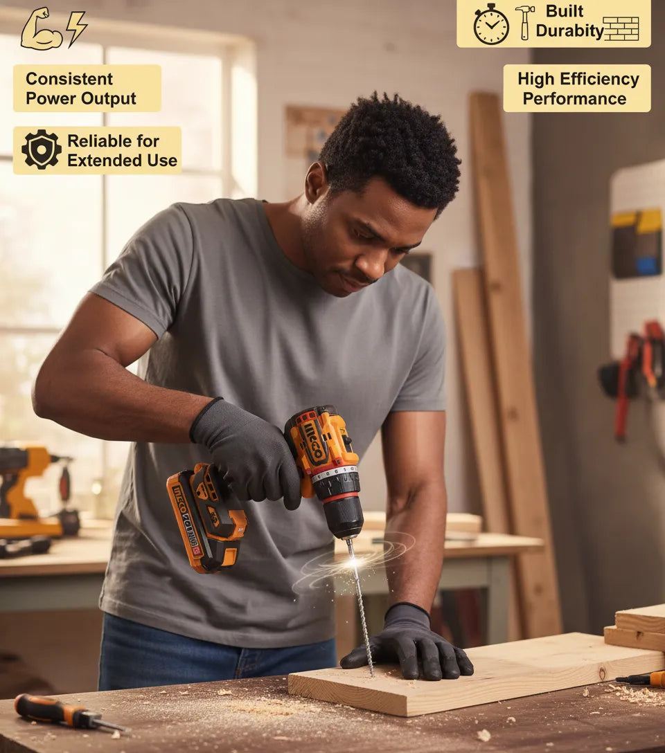 INGCO 166-Piece Ultimate Tool Kit with 20V Cordless Drill – Portable, Professional, and Heavy-Duty