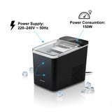 NASCO Portable Ice Maker Machine 150W | 26lbs Daily Output | Fresh Ice in 6 Minutes