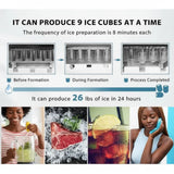Hoffmans Portable Ice Maker 1.5L — Fresh Ice in Minutes! ❄️🧊✨