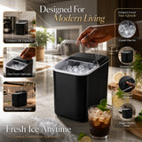 Hoffmans 1.6L Portable Ice Maker: Fresh, Crisp Ice in Minutes