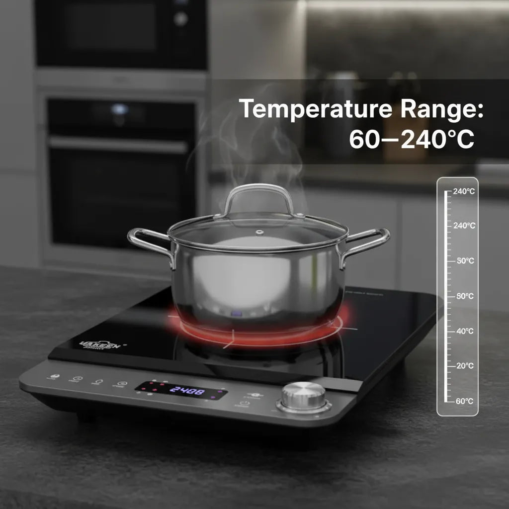 Powerful UKKA 2000W Induction Cooker – Slim Design, Boost Mode & Smart Safety 🔥