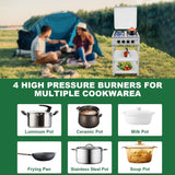 Starlux 4 Burner Gas Cooker – Compact Power for Every Kitchen