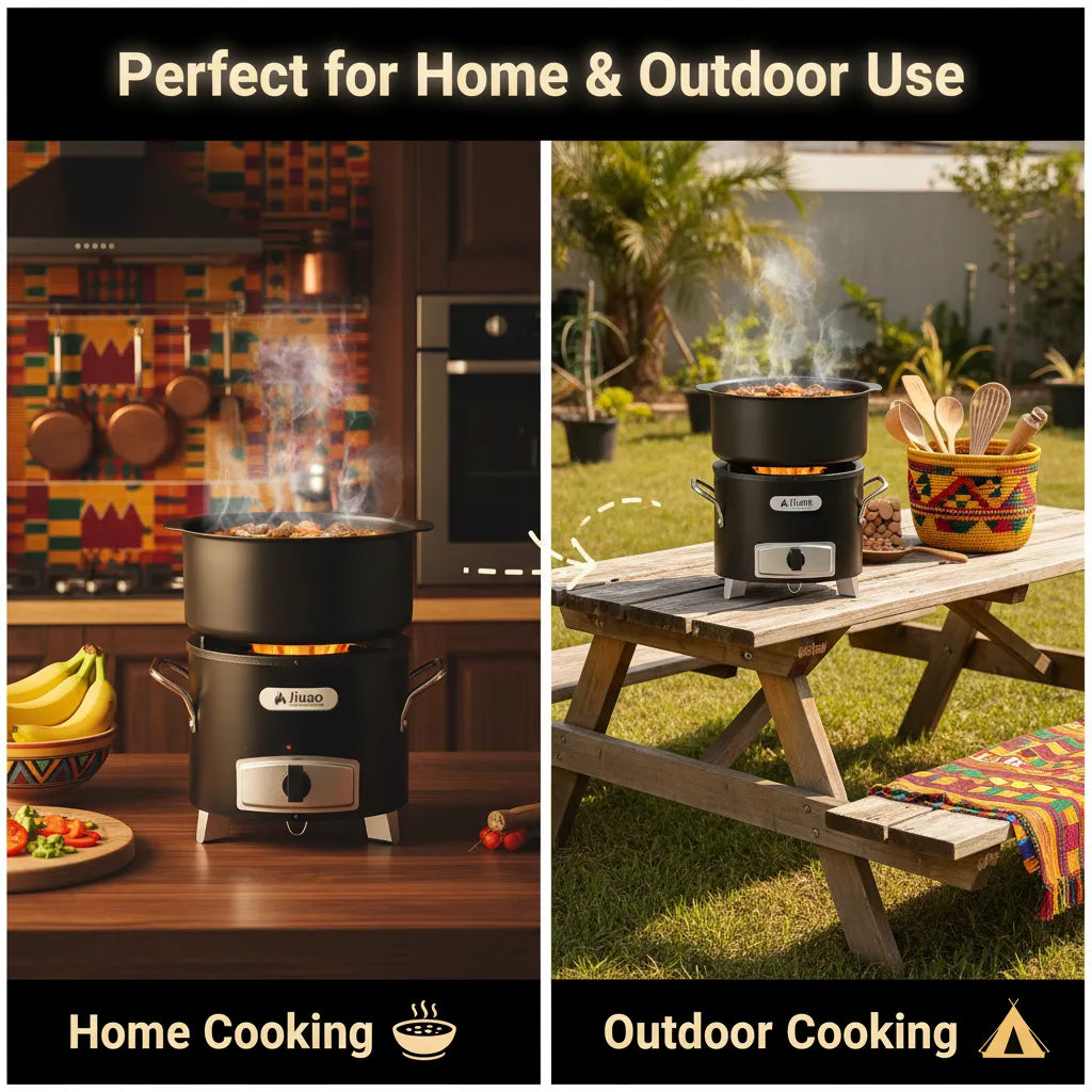 Jikajua Fuel-Efficient Charcoal Cookstove for Powerful Everyday Cooking 🔥