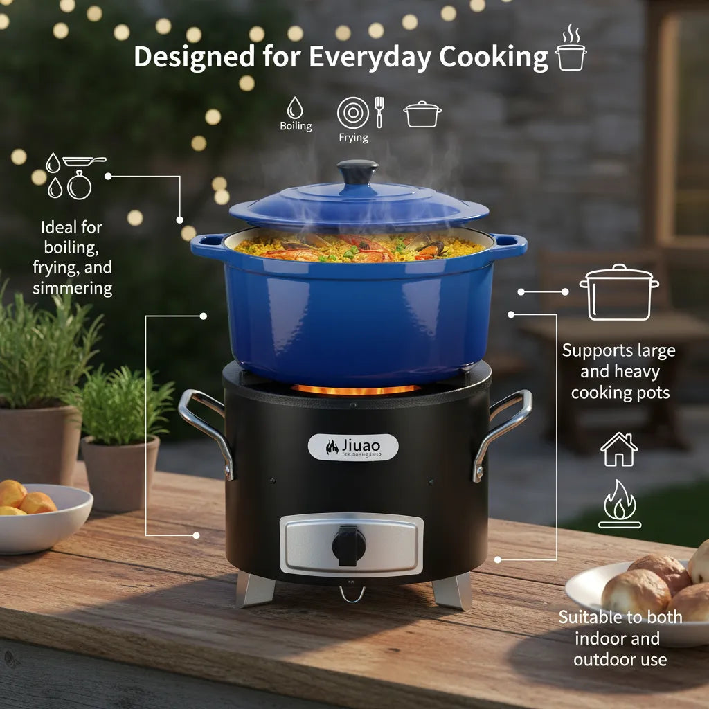 Jikajua Fuel-Efficient Charcoal Cookstove for Powerful Everyday Cooking 🔥
