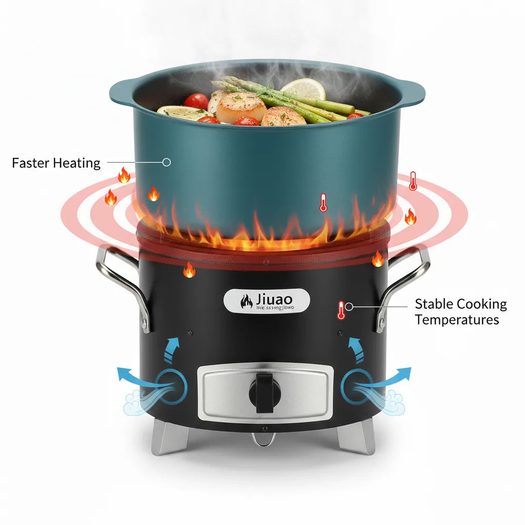 Jikajua Fuel-Efficient Charcoal Cookstove for Powerful Everyday Cooking 🔥
