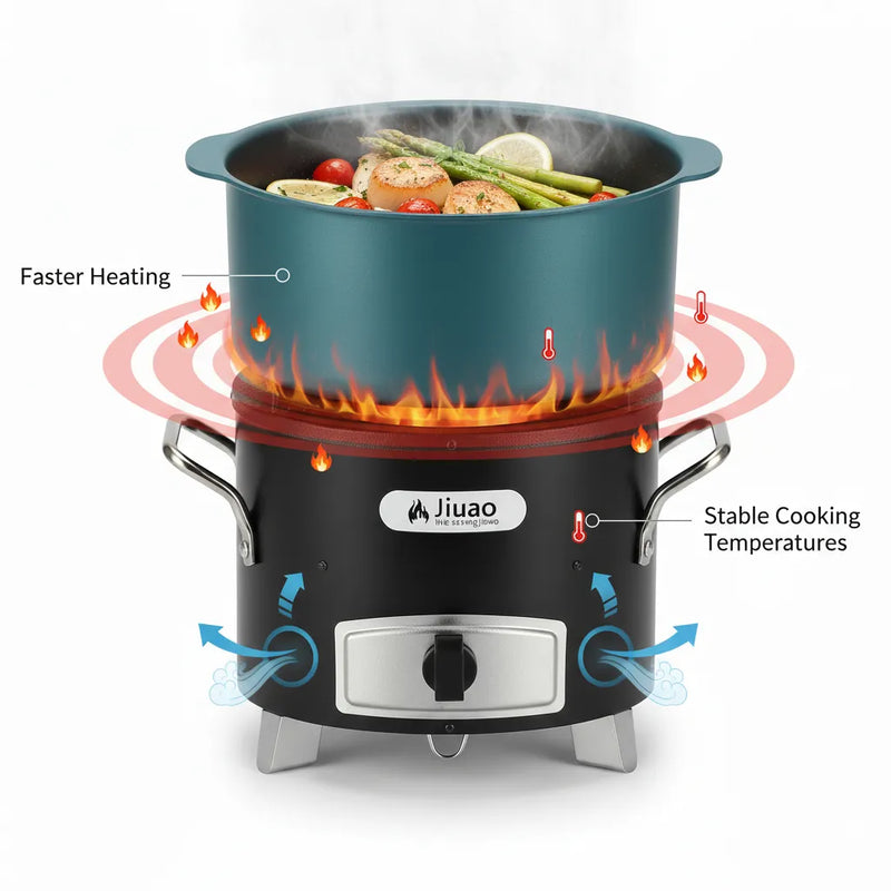 Jikajua Fuel-Efficient Charcoal Cookstove for Powerful Everyday Cooking 🔥