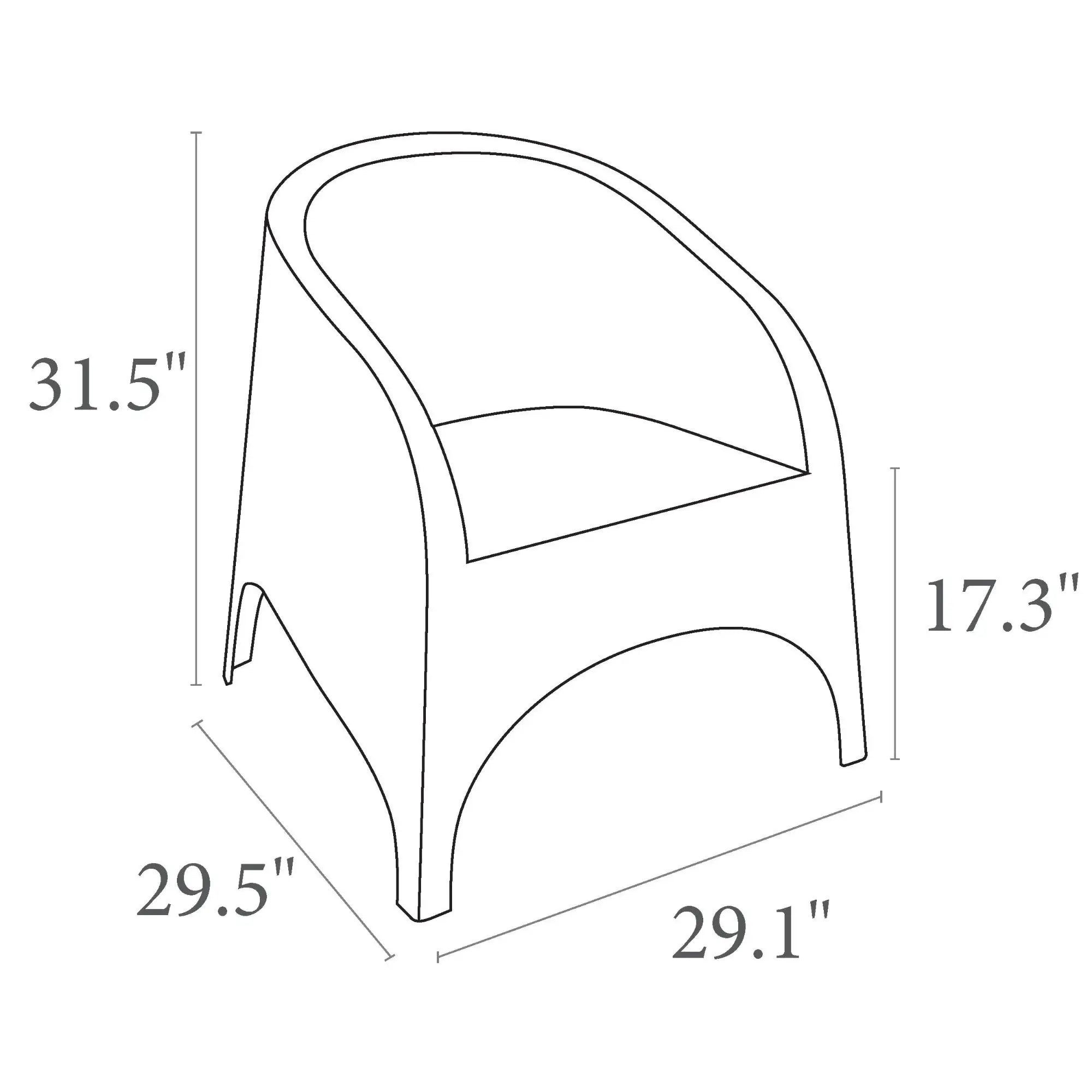 5in1 Chairs Set - Outdoor / Indoor King Chairs & Table