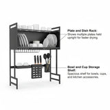 Kitchen Sink Dish Drying Rack 2tier – Multifunctional Rust-Resistant Kitchen Organizer