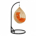 Large Rattan Swing for Gardens and Balconies – Rocking Swing for All Ages.