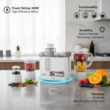 Lefon 4-in-1 Juicer, Blender, Grinder& Meat Mincer 400W – Professional Kitchen Powerhouse