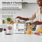 Lefon 4-in-1 Juicer, Blender, Grinder& Meat Mincer 400W – Professional Kitchen Powerhouse