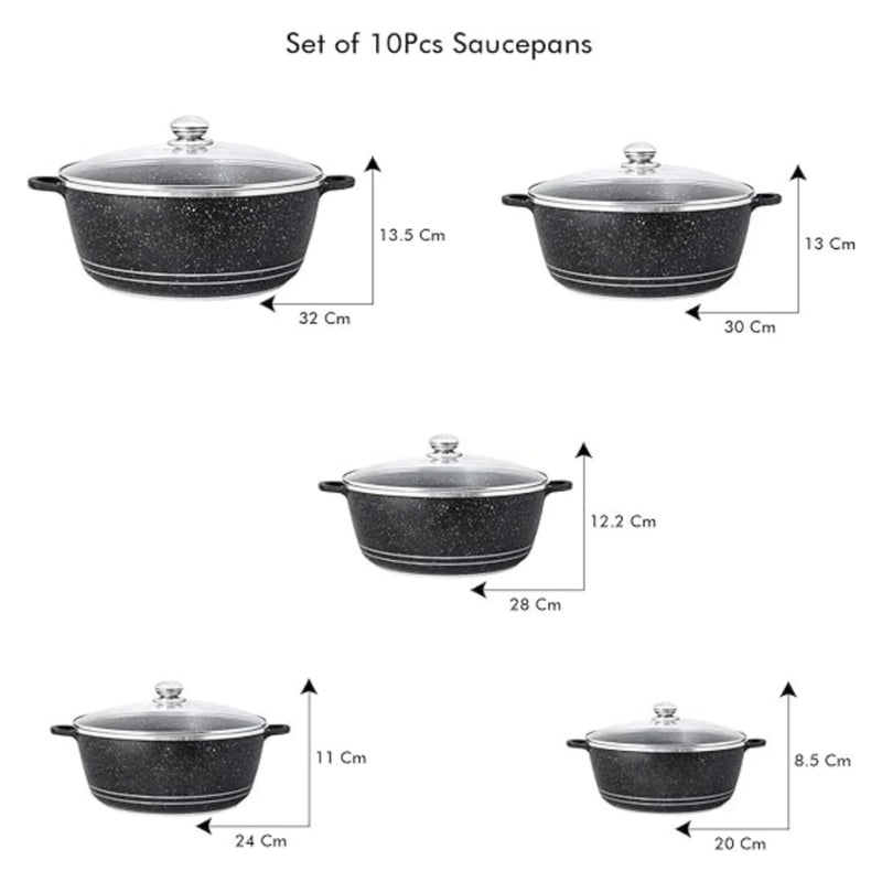Lefon Ultimate 29-Piece Granite Set: Premium Nonstick Performance for Your Kitchen