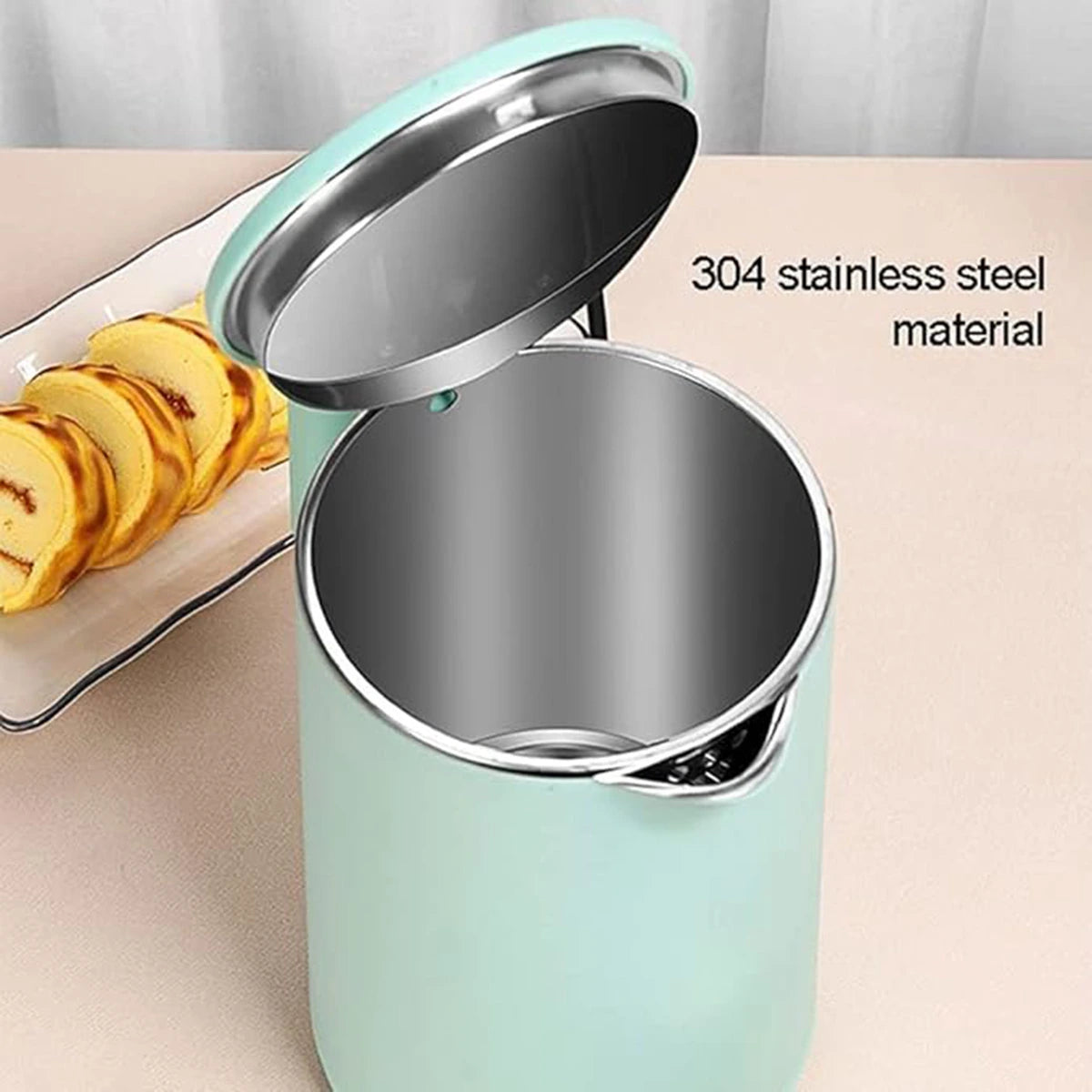 LEFON 2.1L Electric Kettle – Fast Boil | Stainless Steel | Auto Shut-Off | 1500W Power