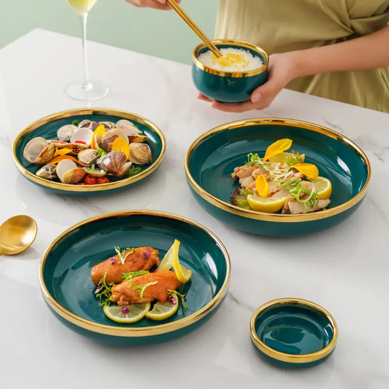 Lefon Party Dinnerware Ceramic Kitchenware 22pcs Set