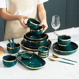 Lefon Party Dinnerware Ceramic Kitchenware 22pcs Set