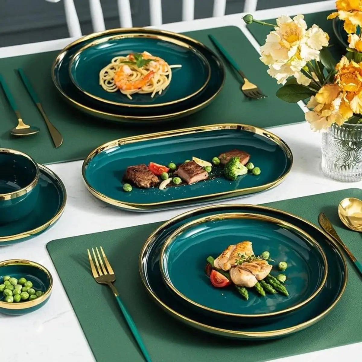 Lefon Party Dinnerware Ceramic Kitchenware 22pcs Set