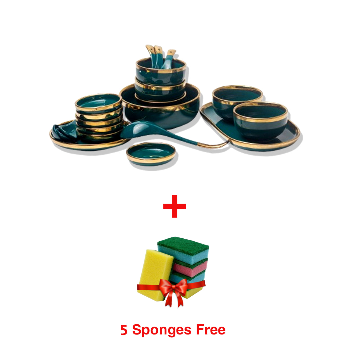 Lefon Party Dinnerware Ceramic Kitchenware 22pcs Set