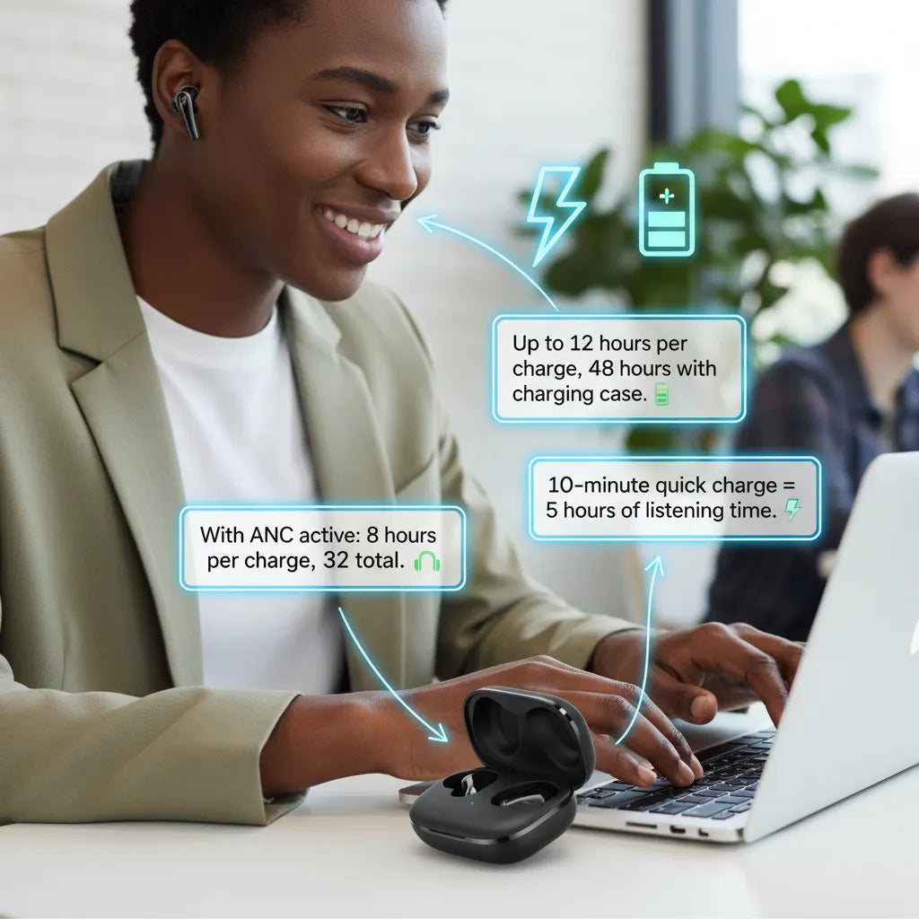 Liberty 5 Wireless Earbuds 🎧 – Ultimate Noise-Free, Dolby Sound Experience