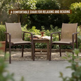 Evimki 5-in-1 Space-Saving Plastic Chairs & Table Set – Smart Indoor/Outdoor Seating Solution