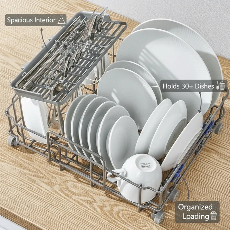 Powerful Mini Dishwasher for Home, Camping & Outdoors 🏠🏕️”