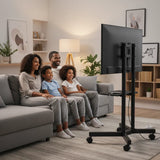 Mobile TV Trolley Stand Model 1500 📺 – Adjustable Rolling TV Floor Mount for 32–75 Inch Screens
