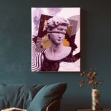 Modern David Canvas Art – Abstract & Classical Fusion Wall Decor
