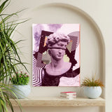 Modern David Canvas Art – Abstract & Classical Fusion Wall Decor