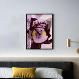 Modern David Canvas Art – Abstract & Classical Fusion Wall Decor