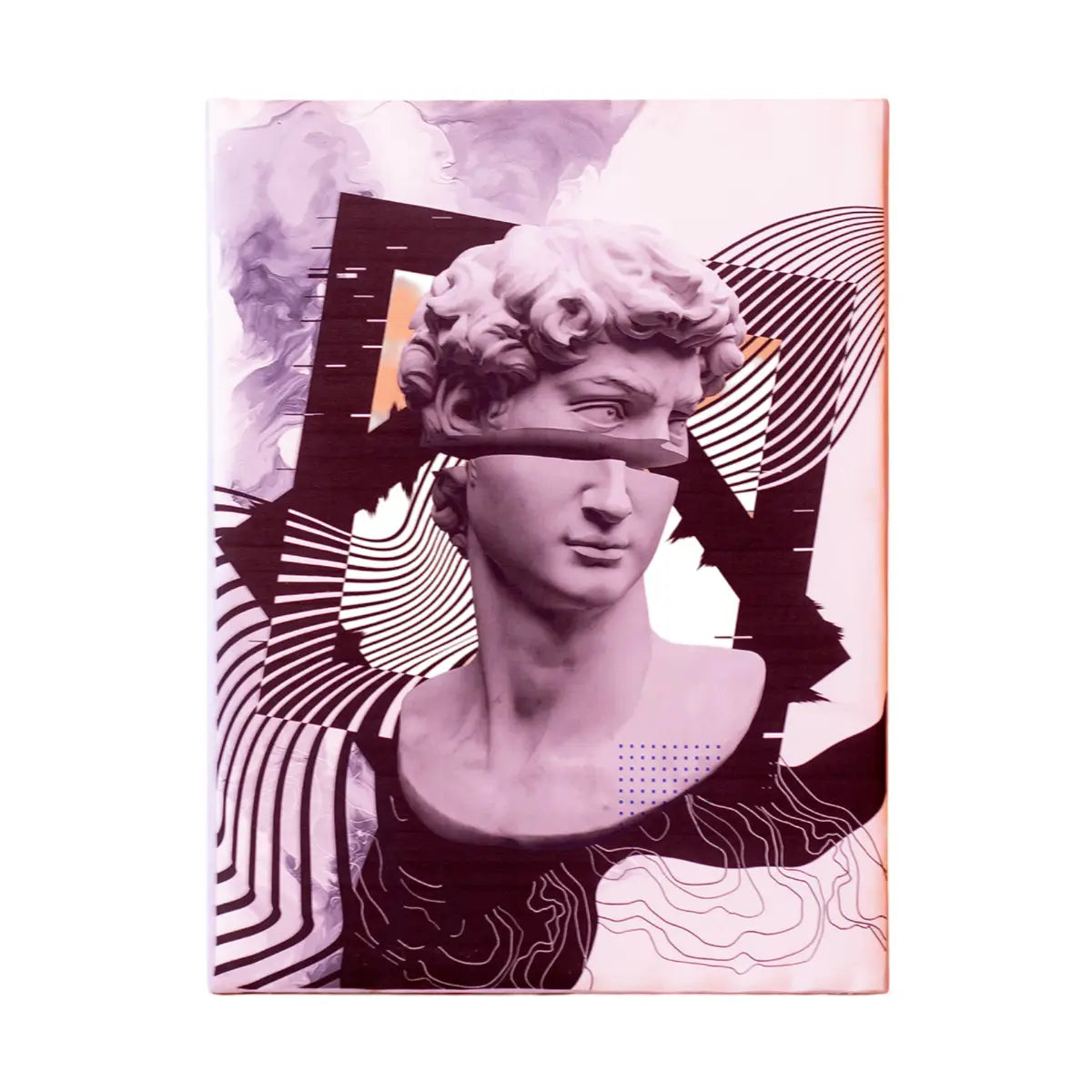 Modern David Canvas Art – Abstract & Classical Fusion Wall Decor