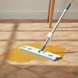 Hand Wash Free Mop with Folding Bucket – 40cm Stainless Steel Rod Mop 🧼