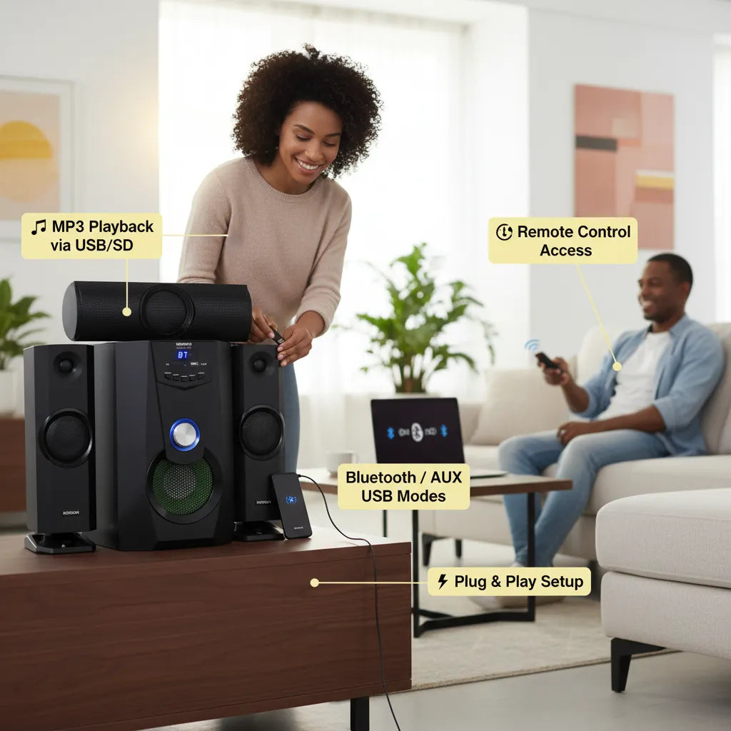 🔊 Unleash Powerful Sound with the Morgan MG-SP001-G – Your Ultimate Home Audio Experience!