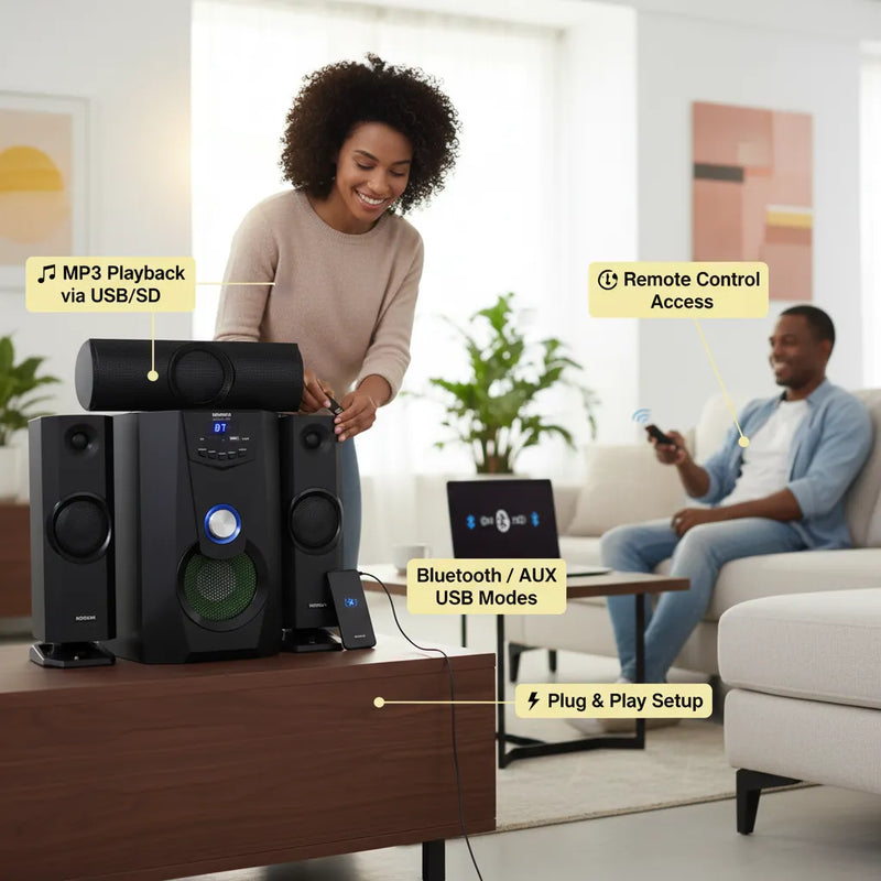 🔊 Unleash Powerful Sound with the Morgan MG-SP001-G – Your Ultimate Home Audio Experience!
