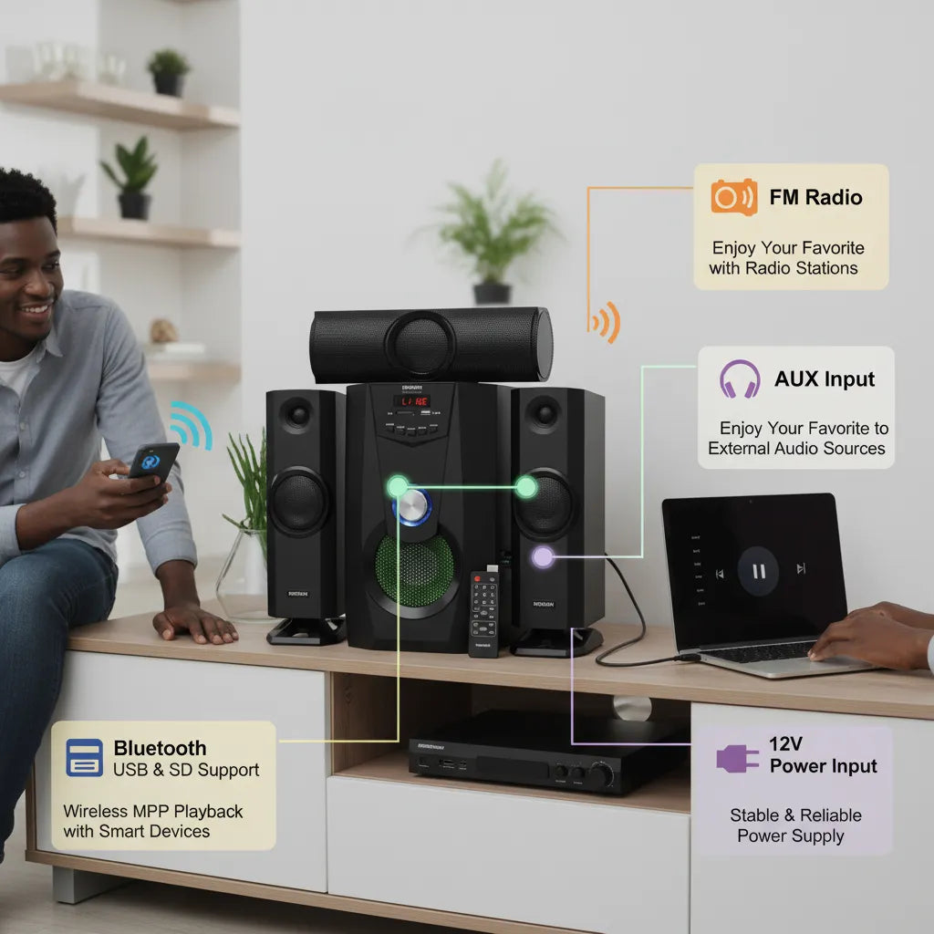 🔊 Unleash Powerful Sound with the Morgan MG-SP001-G – Your Ultimate Home Audio Experience!