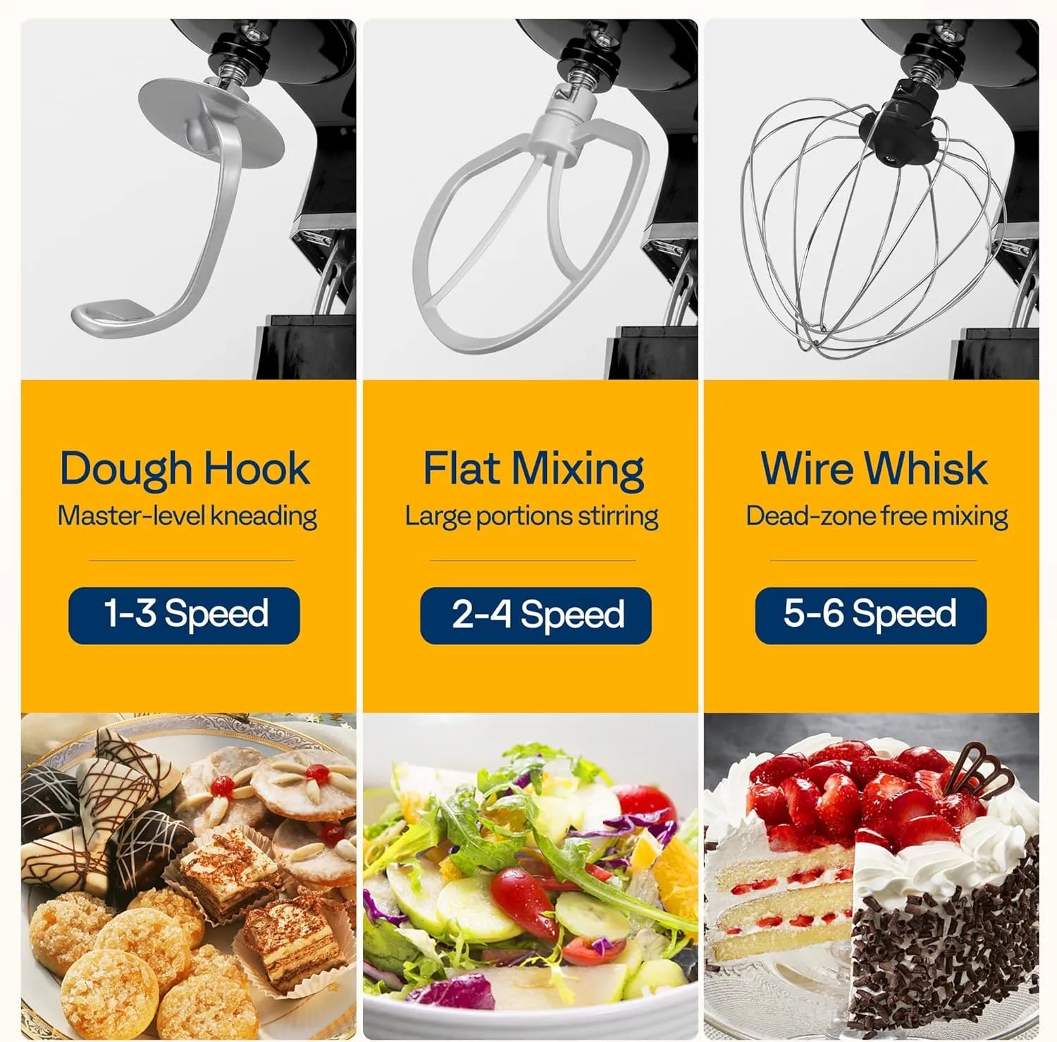 Hoffmans HM-8086 Stand Mixer: The Ultimate 3-in-1 Kitchen Appliance