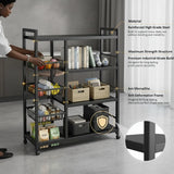 Multi-Functional Metal Storage Rack with Baskets – 4-Tier Home Organizer