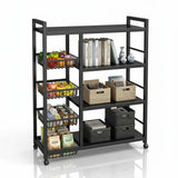 Multi-Functional Metal Storage Rack with Baskets – 4-Tier Home Organizer