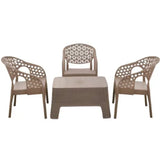 Net Chair Set: Stylish and Comfortable Seating with Unique Design