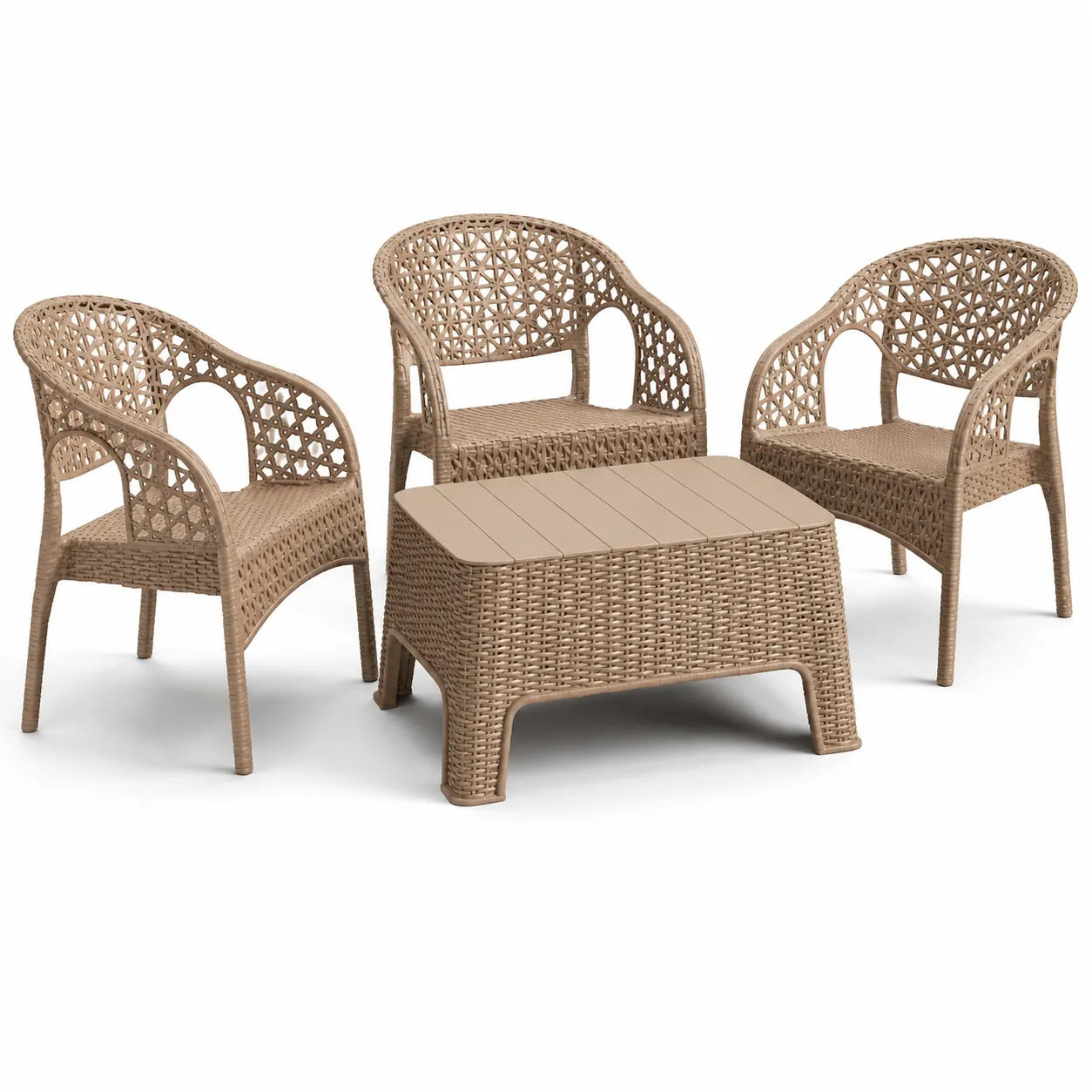 Net Chair Set: Stylish and Comfortable Seating with Unique Design