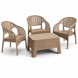Net Chair Set: Stylish and Comfortable Seating with Unique Design