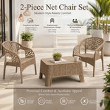 Two (2) premium net-pattern chairs Stylish and Comfortable Seating with Unique Design