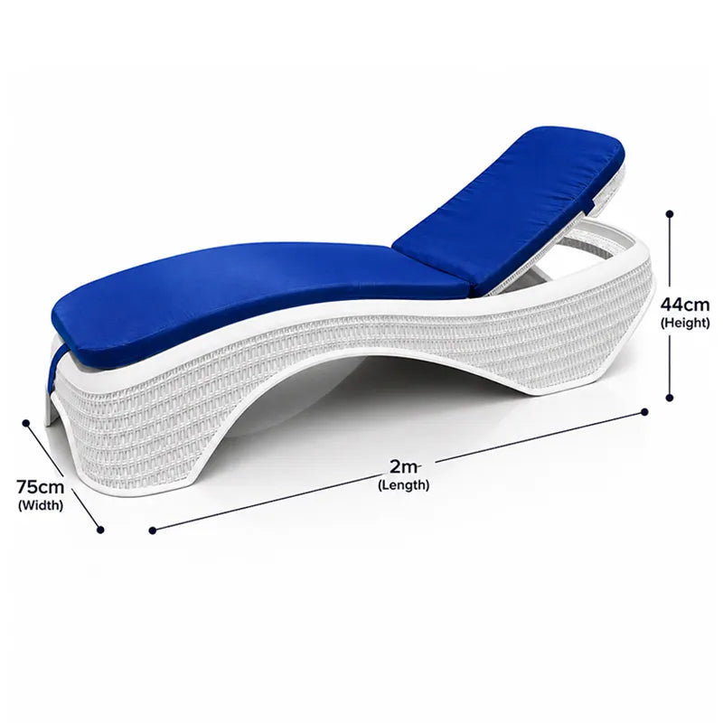 Ultimate Comfort Sun Lounger (2m x 75cm) – Adjustable Outdoor Bed