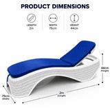 Ultimate Comfort Sun Lounger (2m x 75cm) – Adjustable Outdoor Bed