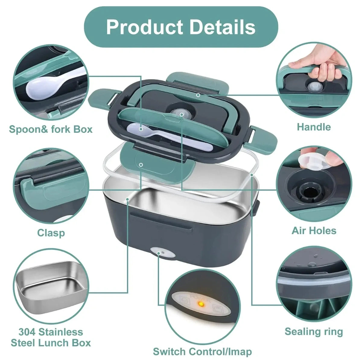 Evimki Combo (2in1 Blender - Lunch Box - Fruit Press - Cutting Board)